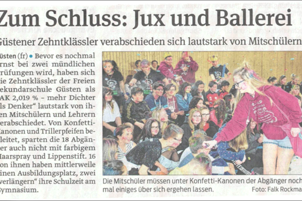 Artikel der Volksstimme vom 23.05.2019